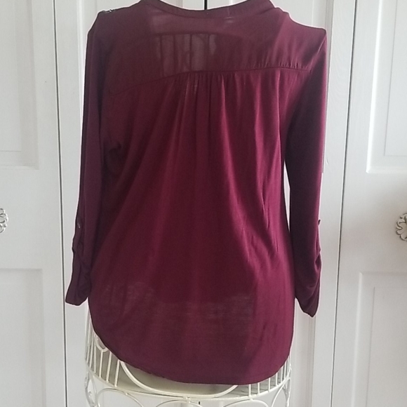 Anthropologie Rayon Embroidered Top XS - Picture 4 of 7